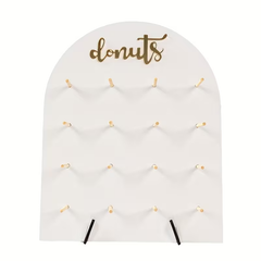 Wooden Donut Wall Display Stand