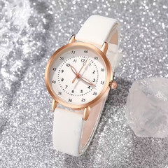 Luxury Watch & Pearl Jewelry Gift Set (4-Piece Bundle)
