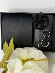 Black Paisley Luxury Tie Gift Set