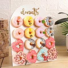Wooden Donut Wall Display Stand