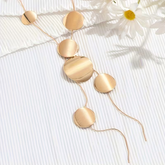 14K Gold Plated Geometric Statement Necklace