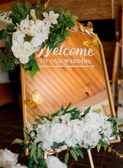 RENTAL - Luxury Mirror Wedding Welcome Display - RENTAL