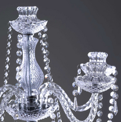RENTAL - Crystal 5-Arm Candelabra Centerpiece - RENTAL