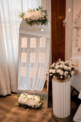 RENTAL - Luxury Mirror Wedding Seating Chart & Welcome Display - RENTAL