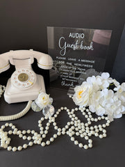 RENTAL- Vintage Audio Guestbook Telephone (Event Rental)