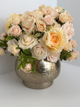Elegant Rose Floral Centerpiece with Gold Vase