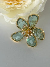 Turquoise Floral Adjustable Statement Ring