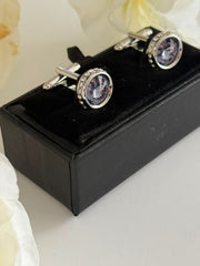 Luxury Amethyst Cufflinks for Men