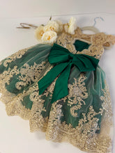 Emerald Green Flower Girl Dress for Girls 3–4 Years