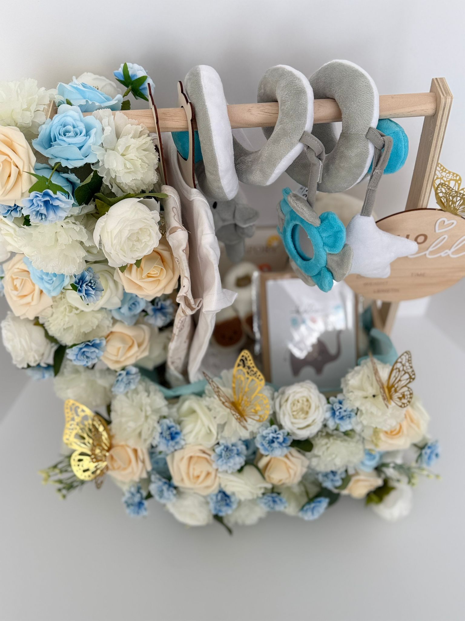 Luxury Baby Boy Welcome Gift Basket