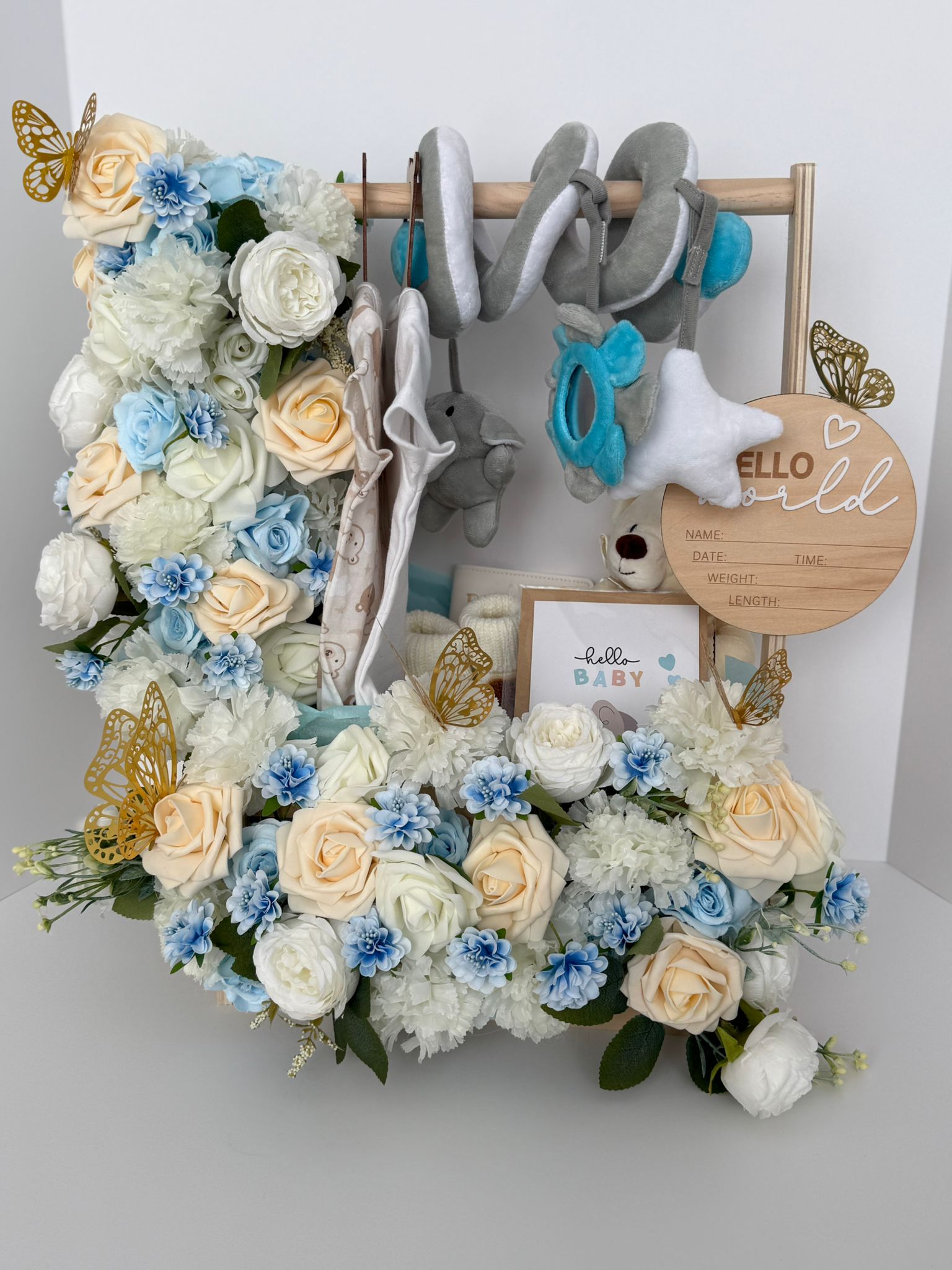 Luxury Baby Boy Welcome Gift Basket