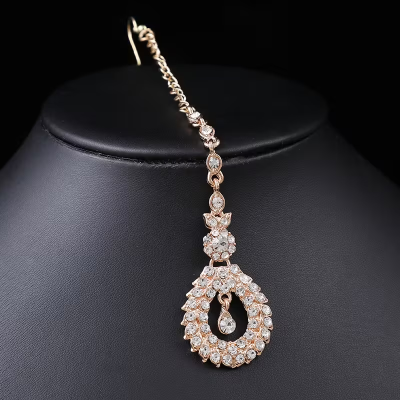 Gold Crystal Bridal Jewelry Set