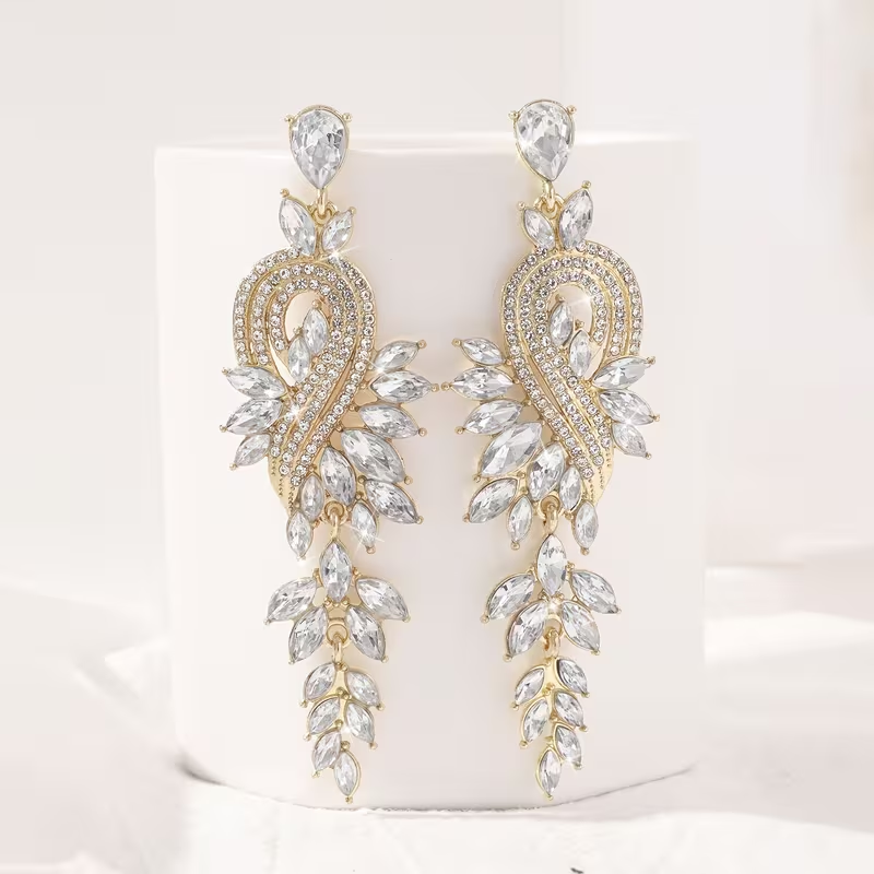 Luxury Crystal Chandelier Earrings