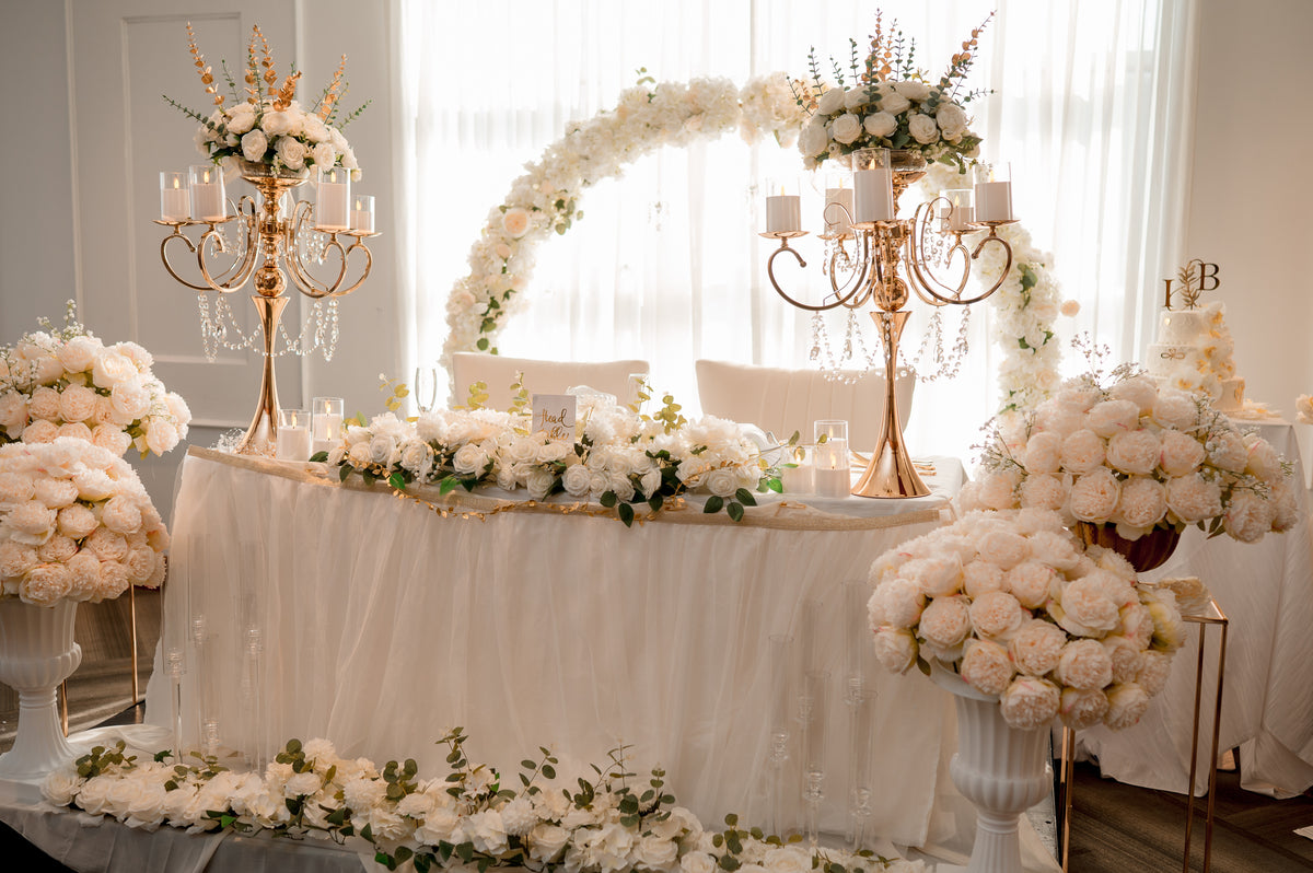 RENTAL - Luxury Sweetheart Table Wedding Décor Package - RENTAL
