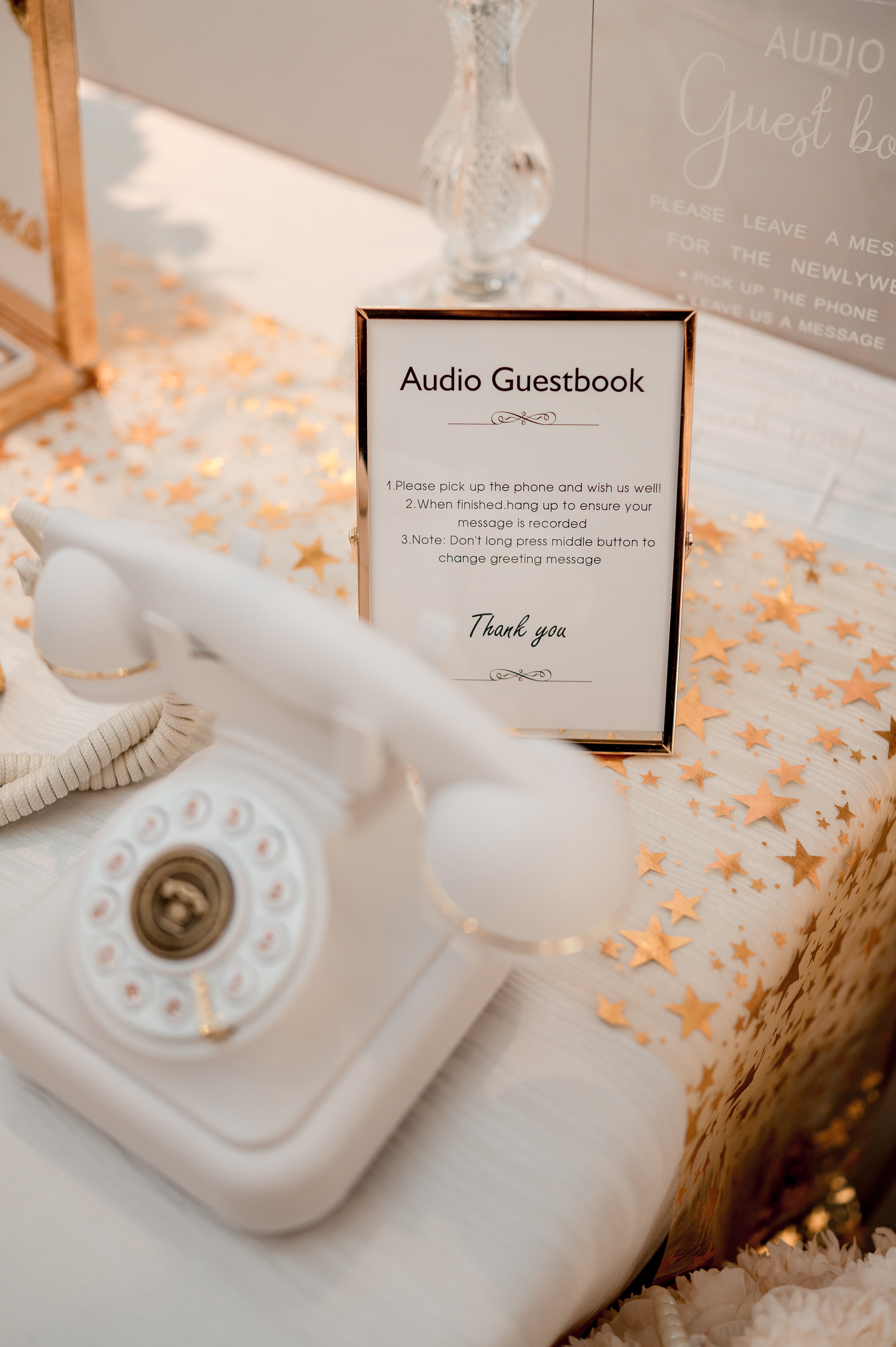 RENTAL- Vintage Audio Guestbook Telephone (Event Rental)