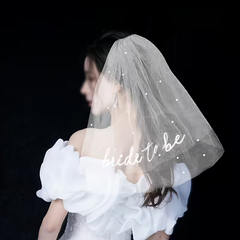 Bride To Be Pearl Veil – Elegant Bridal Party Essential