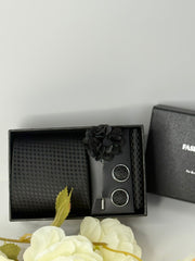 Black Checkered Luxury Tie Gift Set