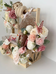 Luxury Baby Girl Gift Basket – “Hello Baby” Welcome Set