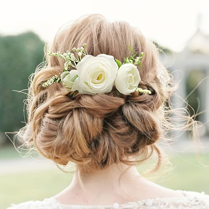 Ivory Rose Bridal Hair Comb