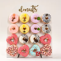 Wooden Donut Wall Display Stand