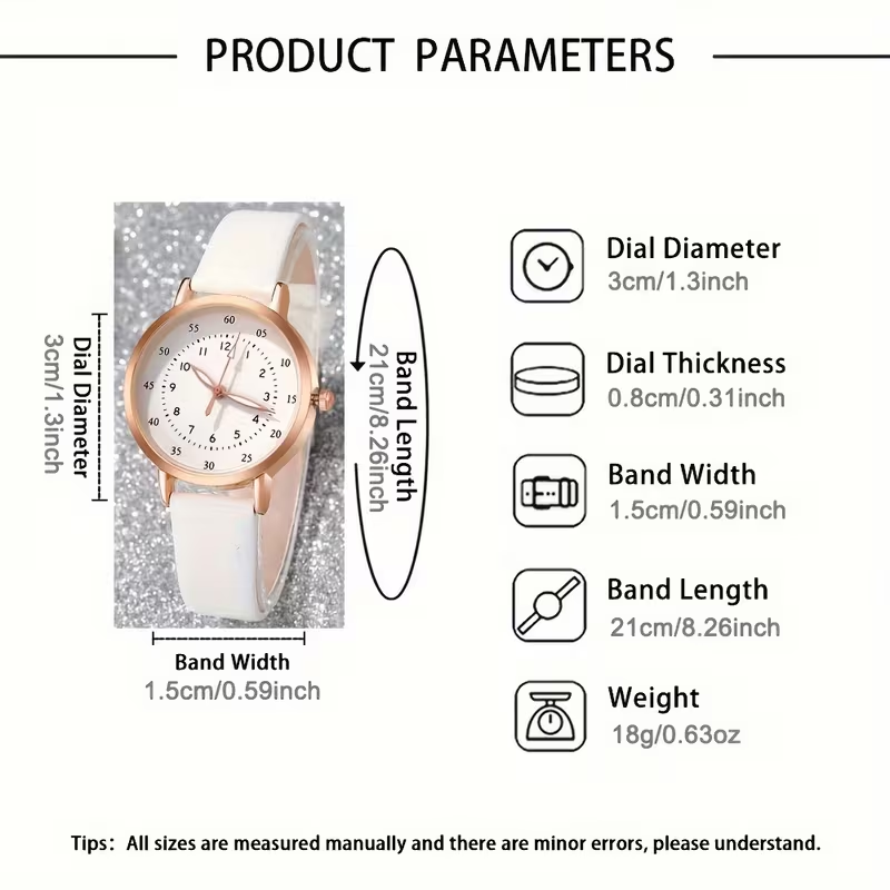 Luxury Watch & Pearl Jewelry Gift Set (4-Piece Bundle)