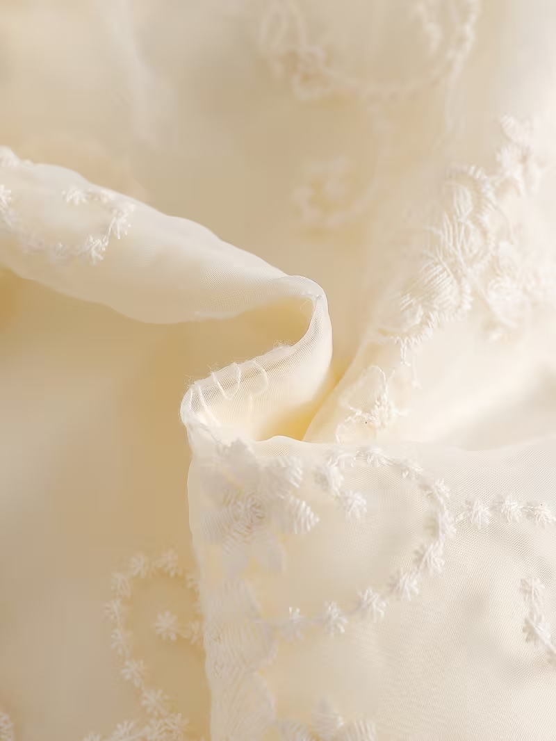 Elegant Ivory Flower Girl Dress for 4-Year-Old Girls