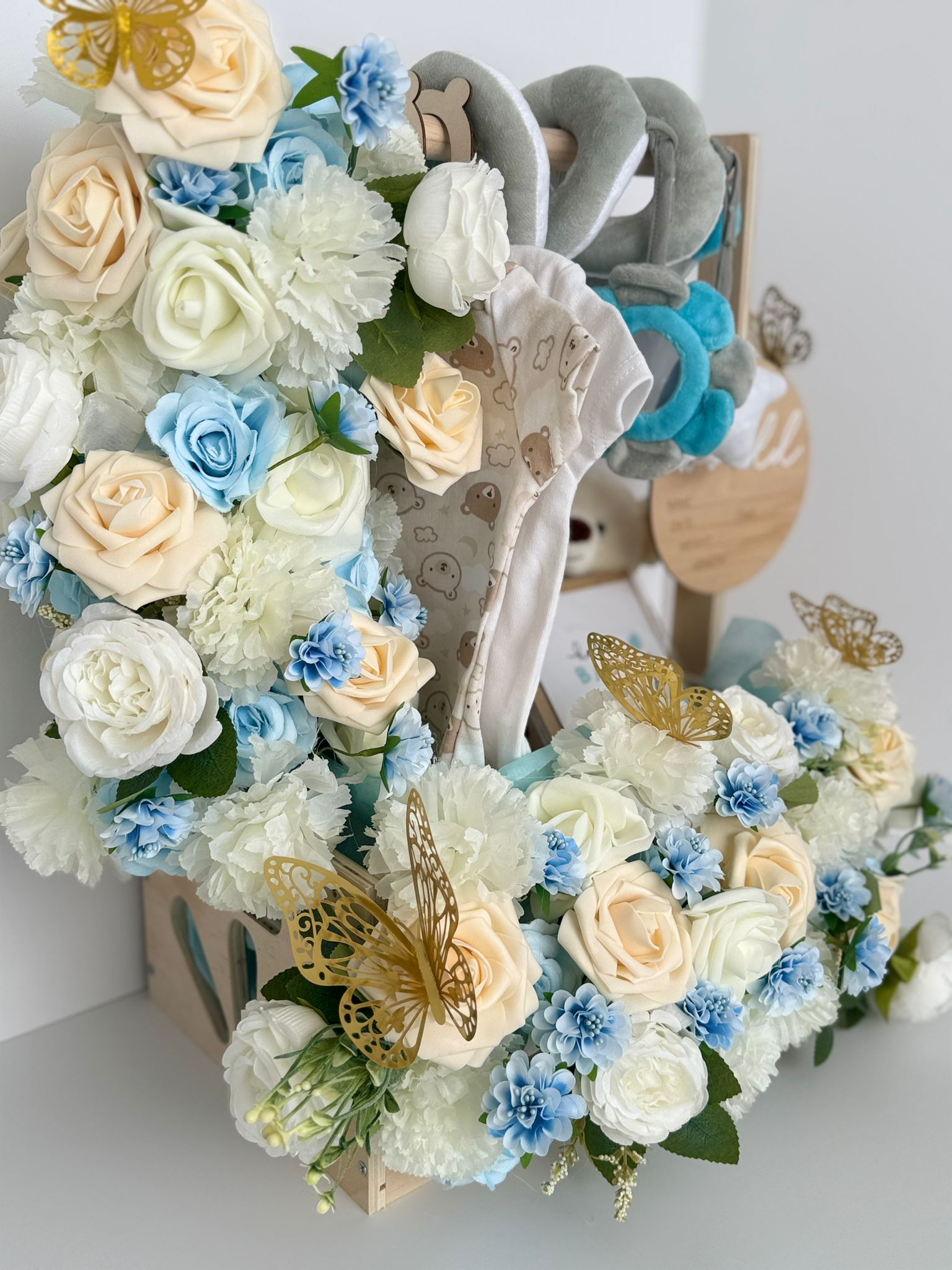 Luxury Baby Boy Welcome Gift Basket