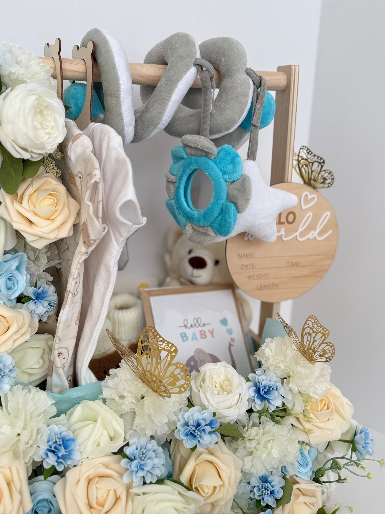 Luxury Baby Boy Welcome Gift Basket
