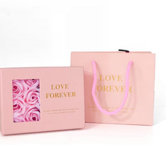 Luxury Rose Gift Box with Heart Necklace