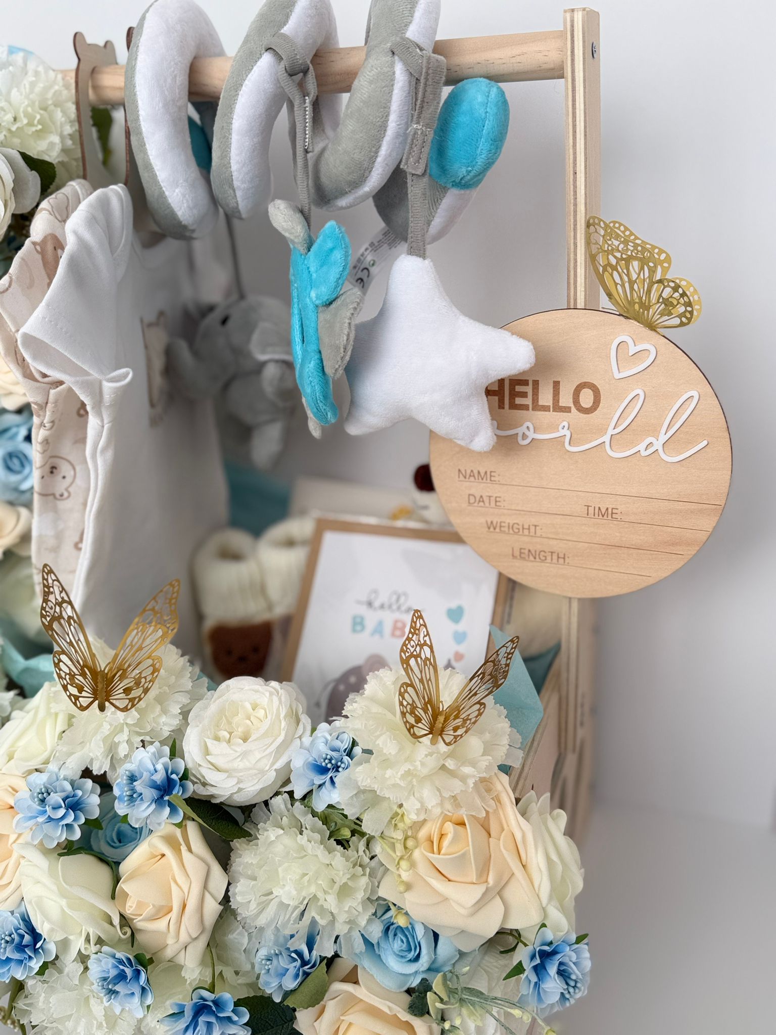 Luxury Baby Boy Welcome Gift Basket