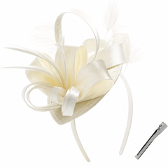 Elegant Ivory Fascinator Hat