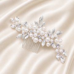 Luxury Pearl & Crystal Bridal Hair Comb
