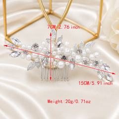 Luxury Pearl & Crystal Bridal Hair Comb