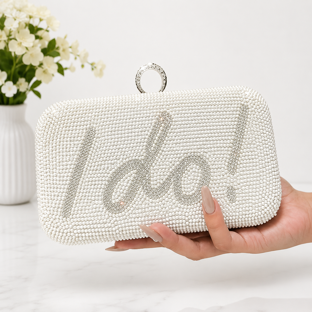 "I DO" Bridal Evening Clutch