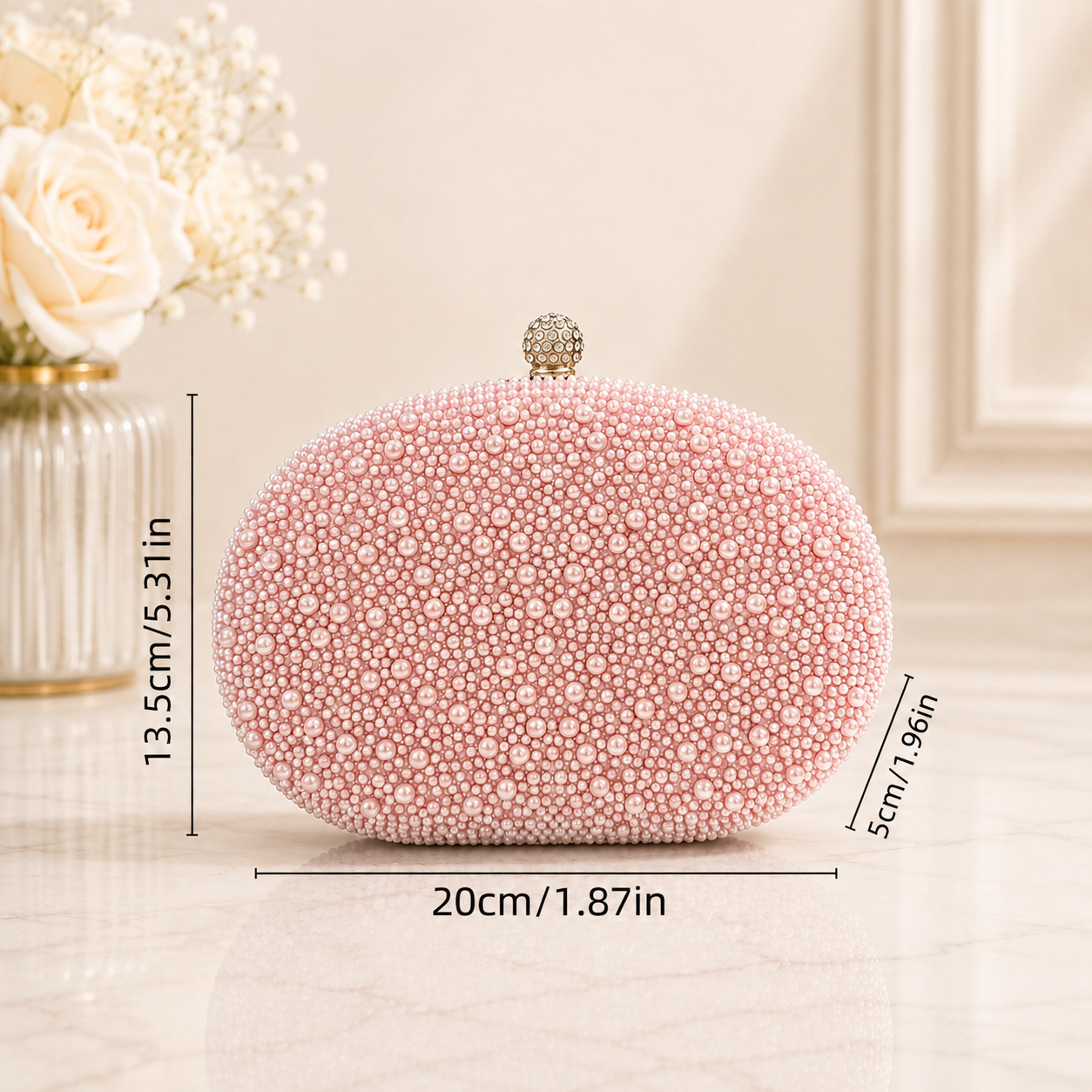 Elegant Pink Pearl Evening