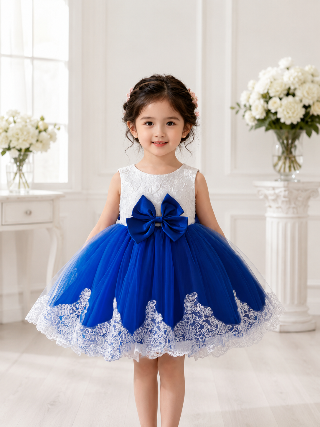 Royal Blue Girl Dress for 2-3 Yrs Old