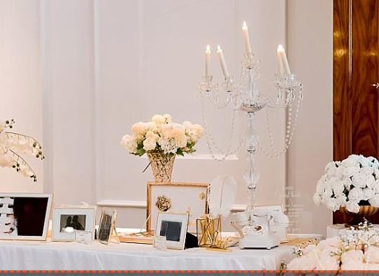 RENTAL -  Crystal 5-Arm Candelabra Centerpiece - RENTAL