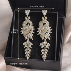 Luxury Crystal Chandelier Earrings