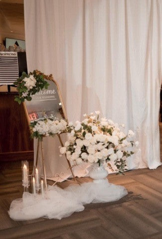 RENTAL - Luxury Mirror Wedding Welcome Display - RENTAL