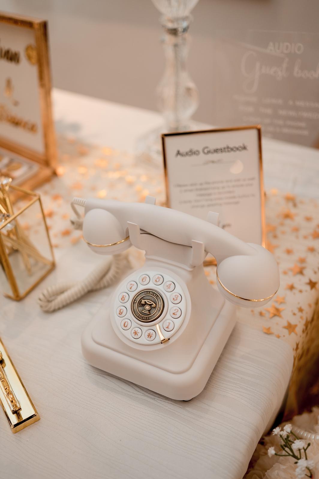 RENTAL- Vintage Audio Guestbook Telephone (Event Rental)