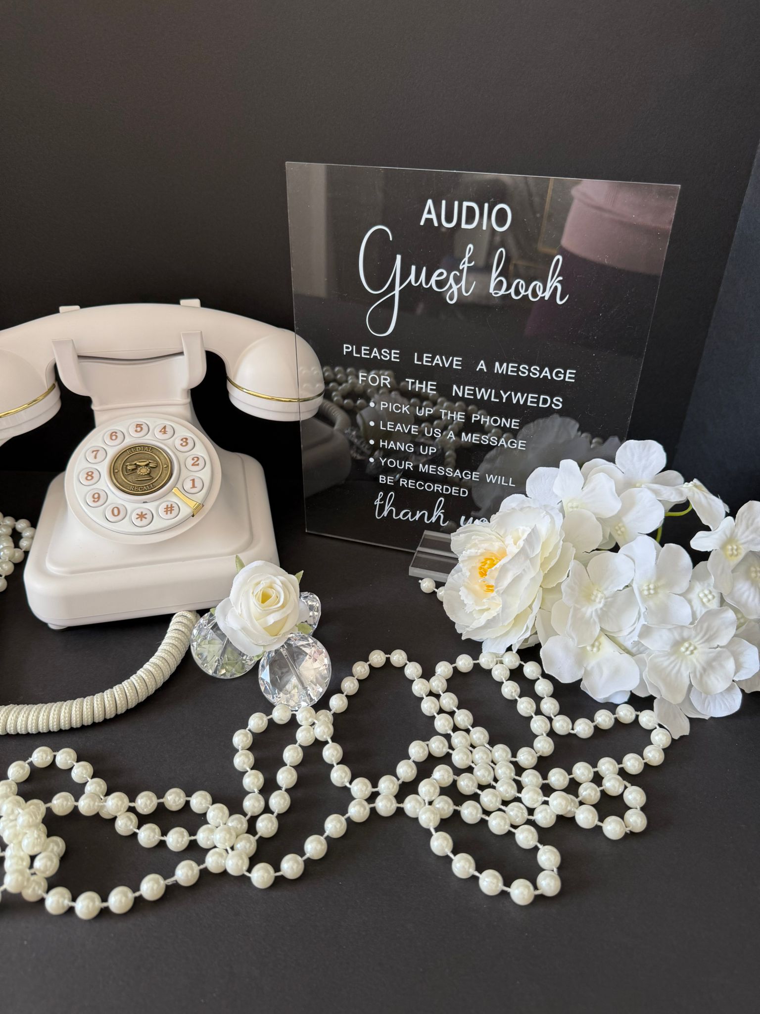 RENTAL- Vintage Audio Guestbook Telephone (Event Rental)
