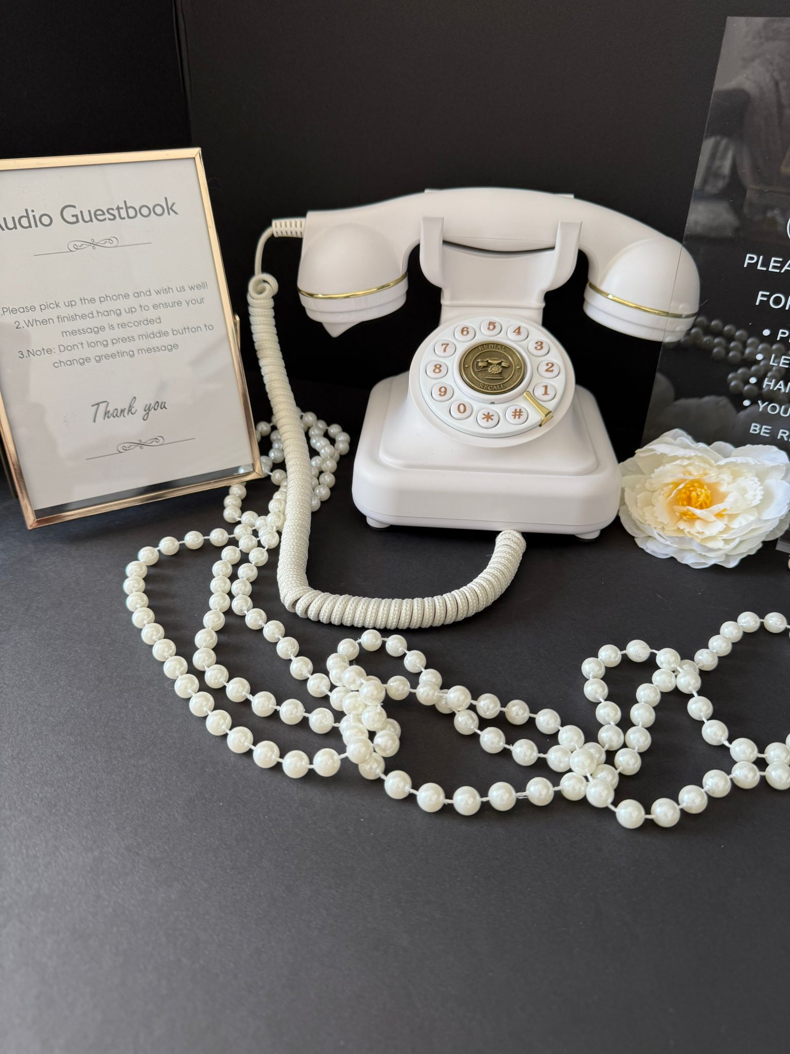 RENTAL- Vintage Audio Guestbook Telephone (Event Rental)