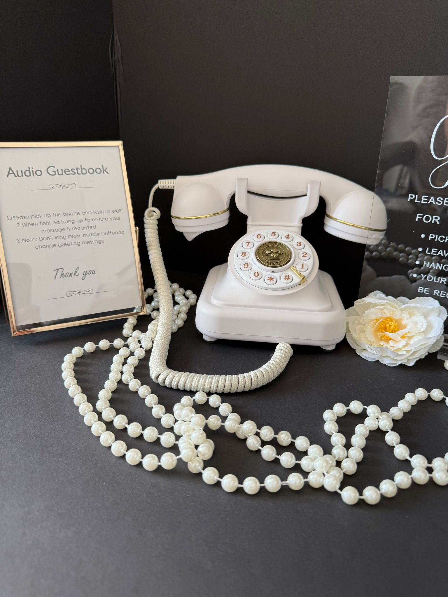 RENTAL- Vintage Audio Guestbook Telephone (Event Rental)
