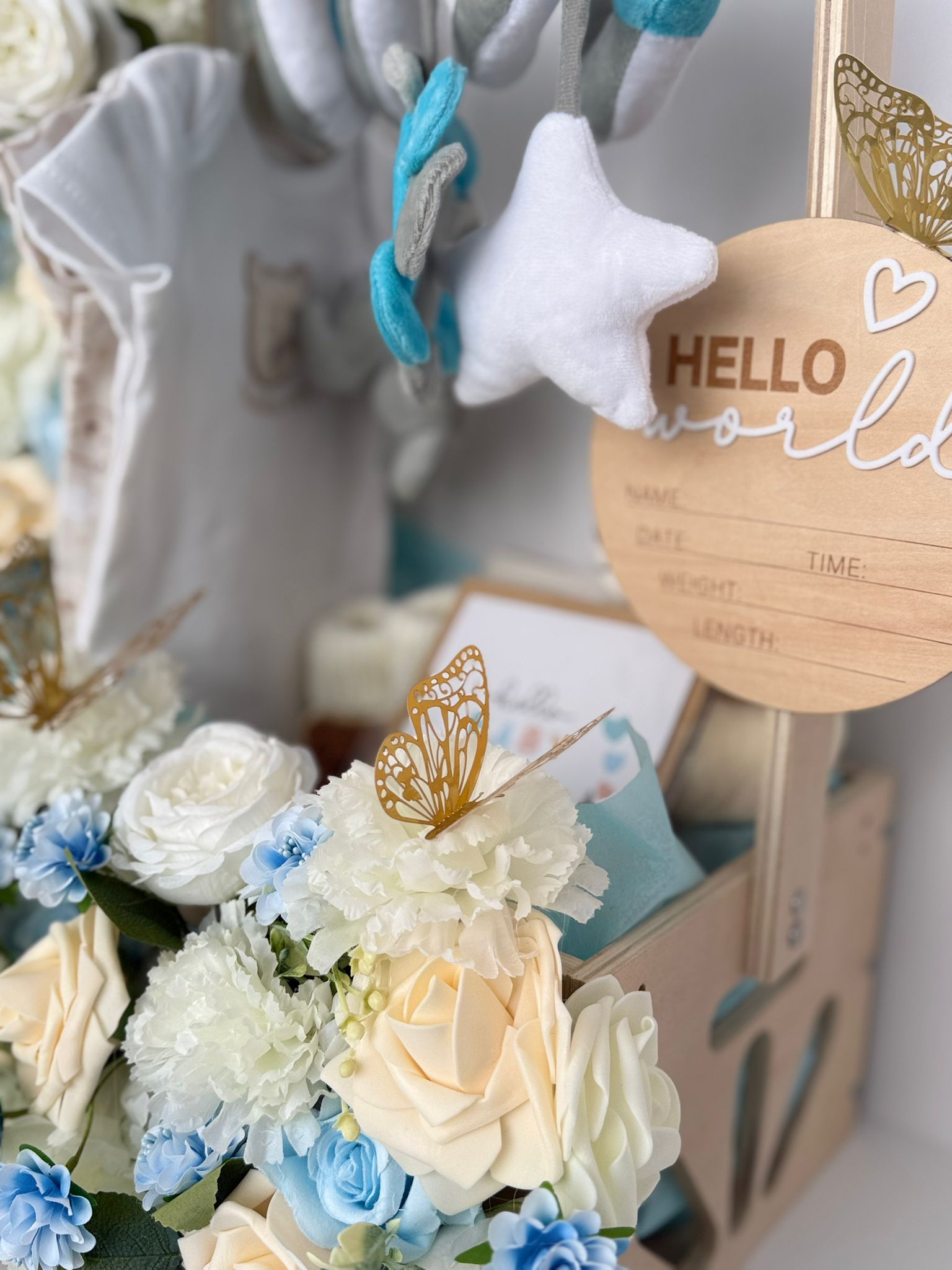 Luxury Baby Boy Welcome Gift Basket