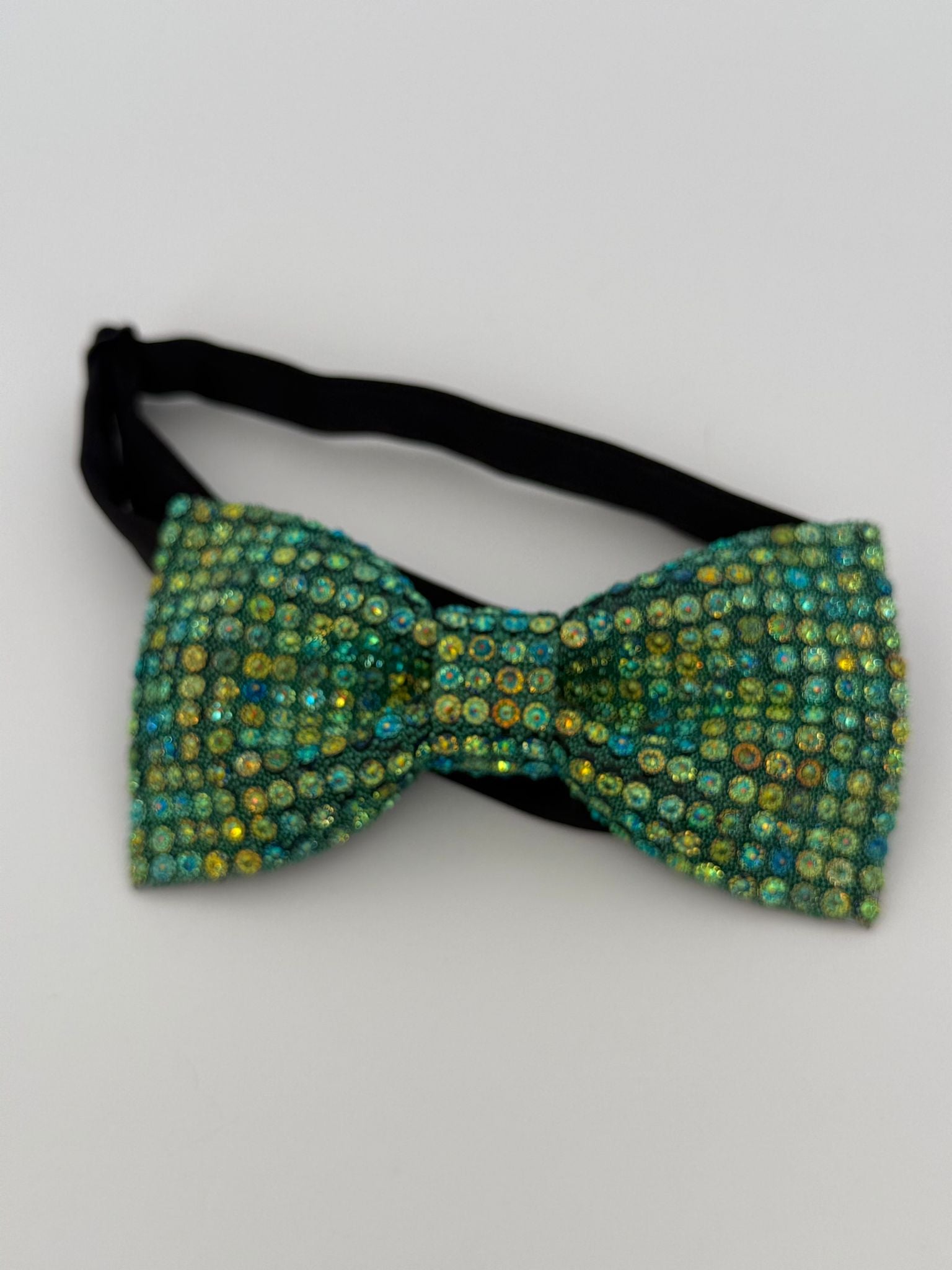 Emerald Rhinestone Luxury Bow Tie