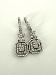 Luxury Geometric Crystal Drop Earrings