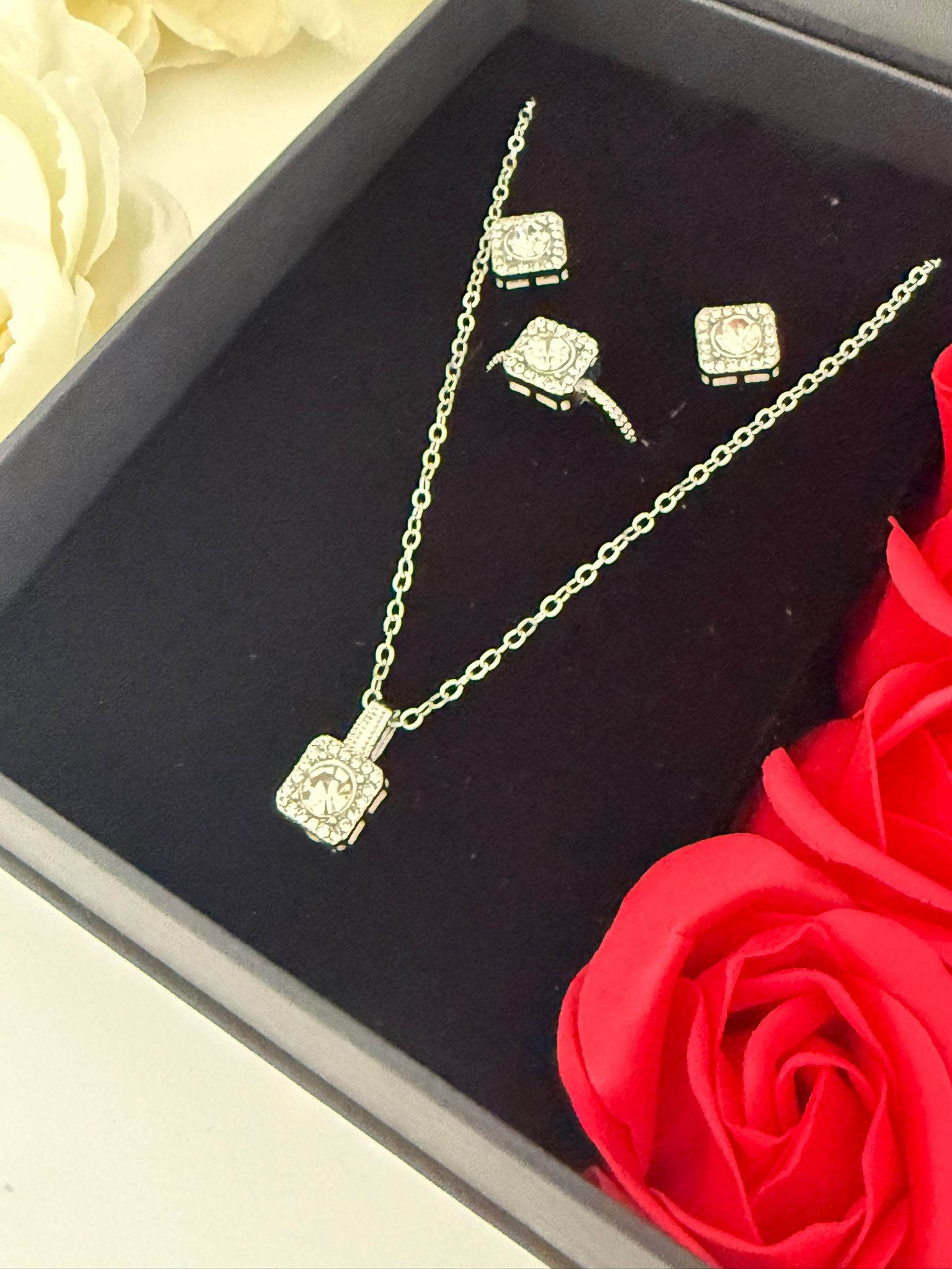 Luxury Rose Jewelry Gift Box Set