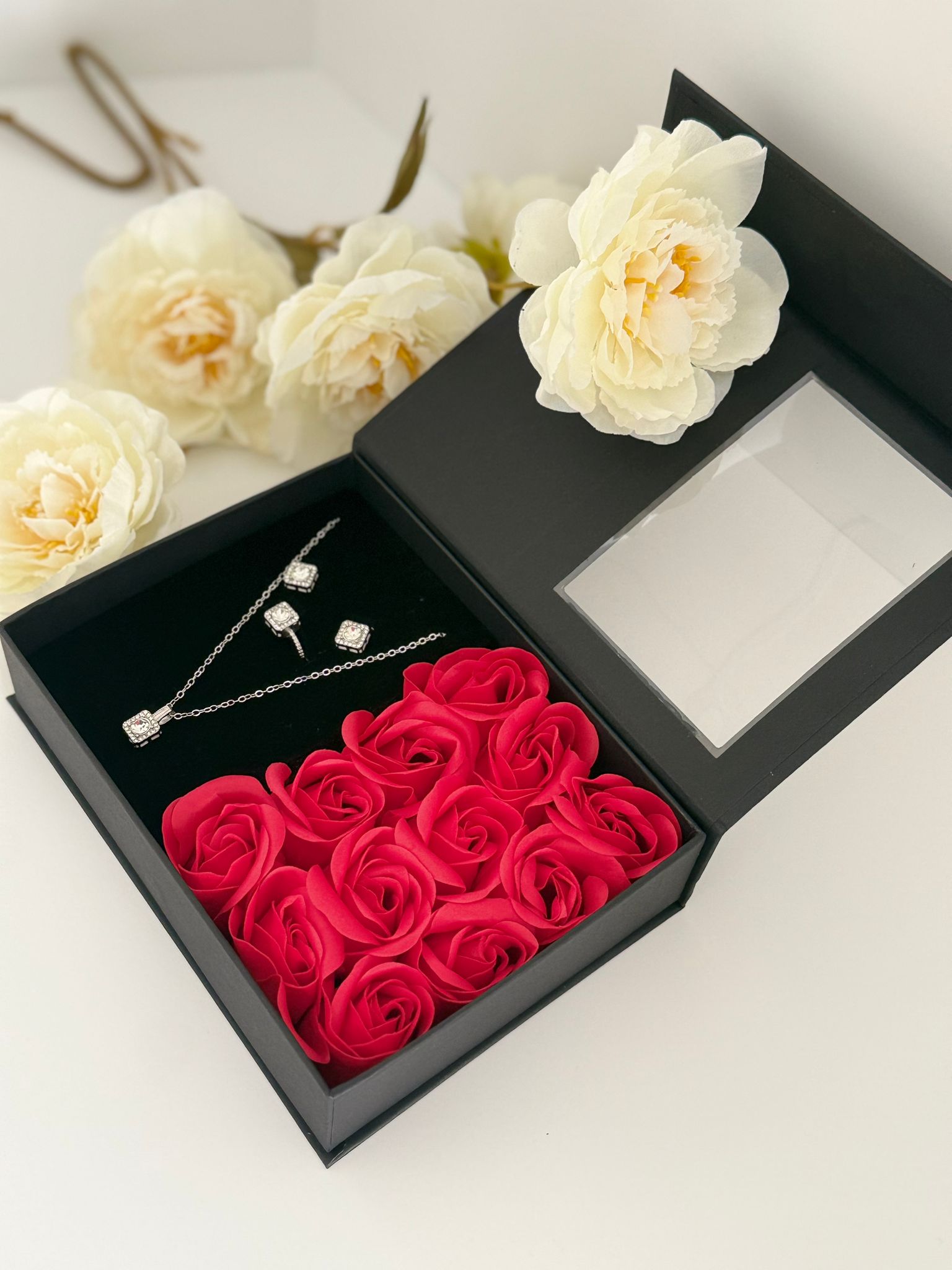 Luxury Rose Jewelry Gift Box Set