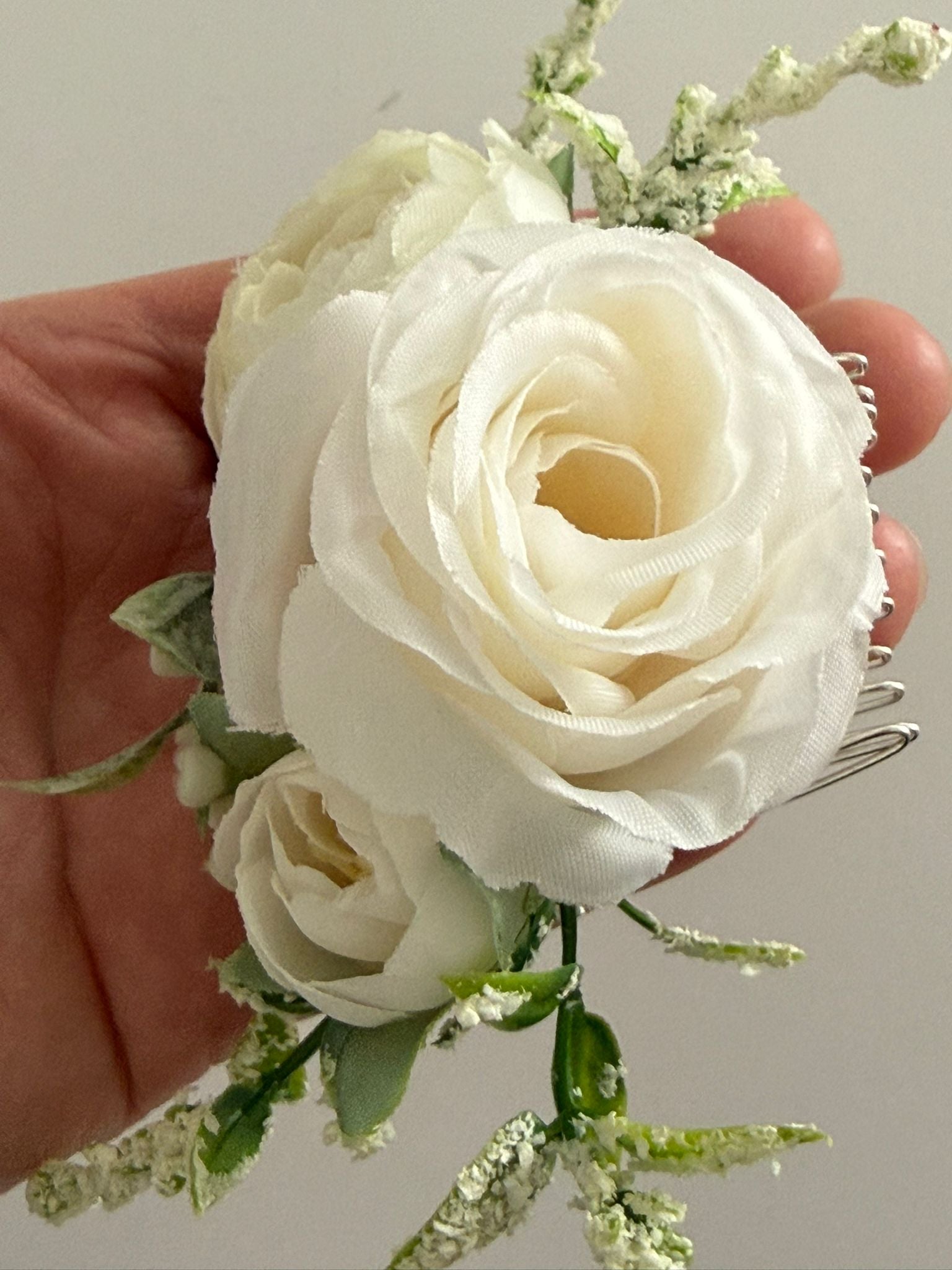 Ivory Rose Bridal Hair Comb