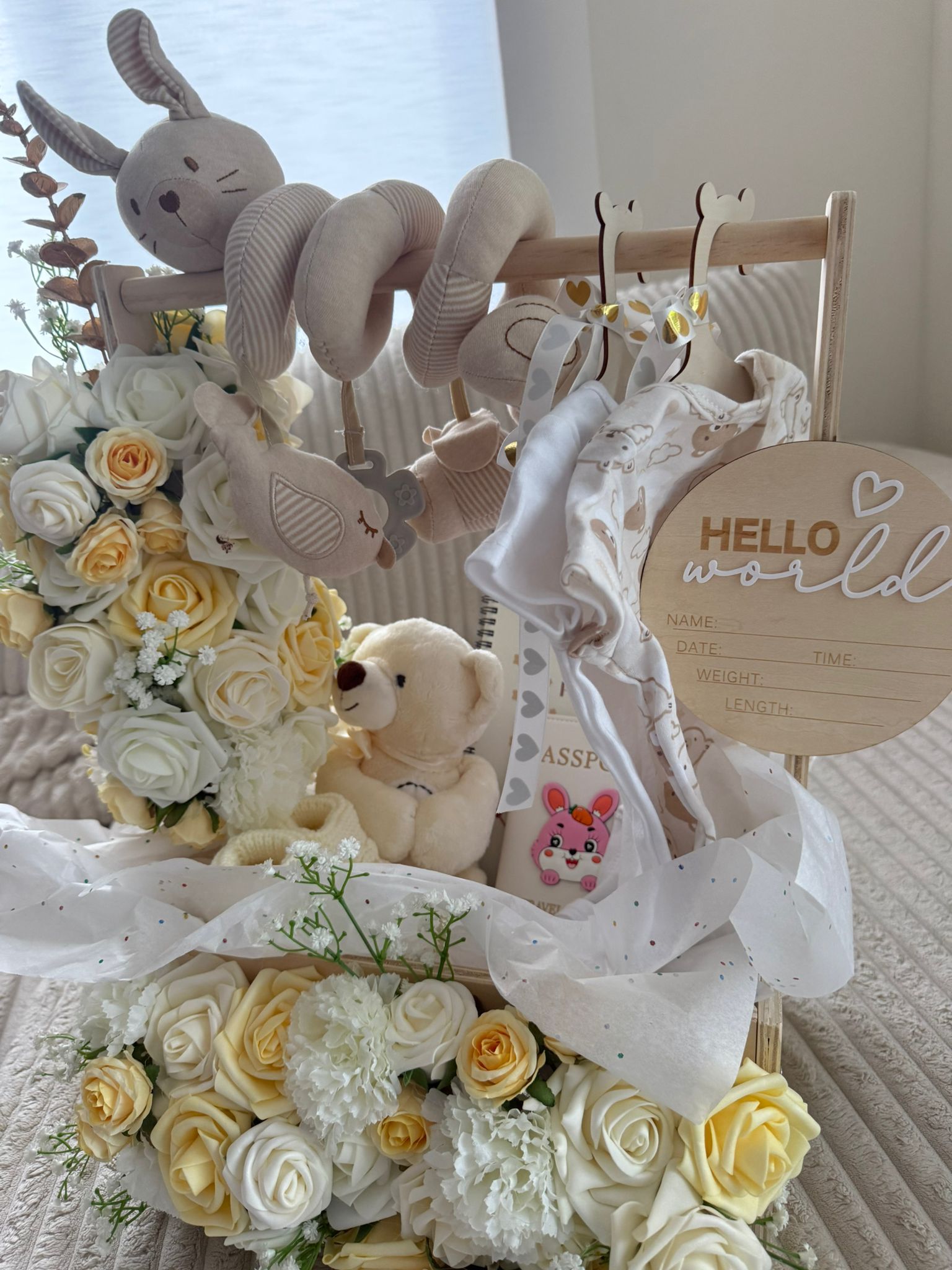 Luxury Neutral Baby Gift Basket